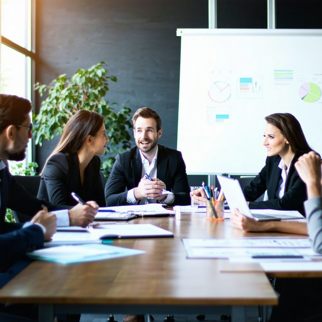 a deal advisor consulting other business people-2